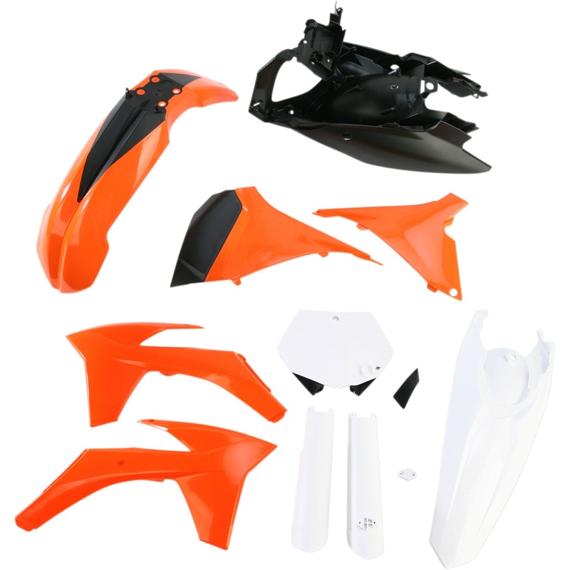 Acerbis Full Replacement Body Kit - OEM '11 Orage/Black/White 2205282882