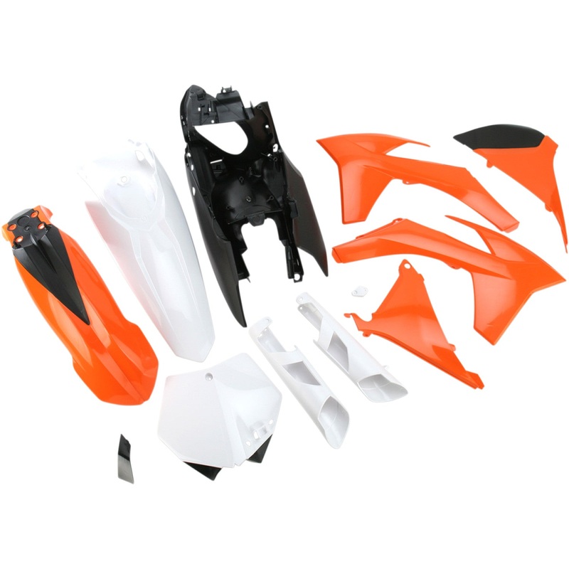Acerbis Full Replacement Body Kit - OEM '11 Orange/Black/White 2205272882