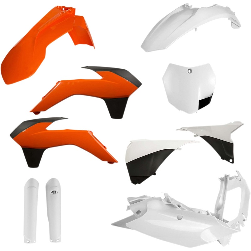 Acerbis Full Replacement Body Kit - OEM Orange/White/Black 2403095135