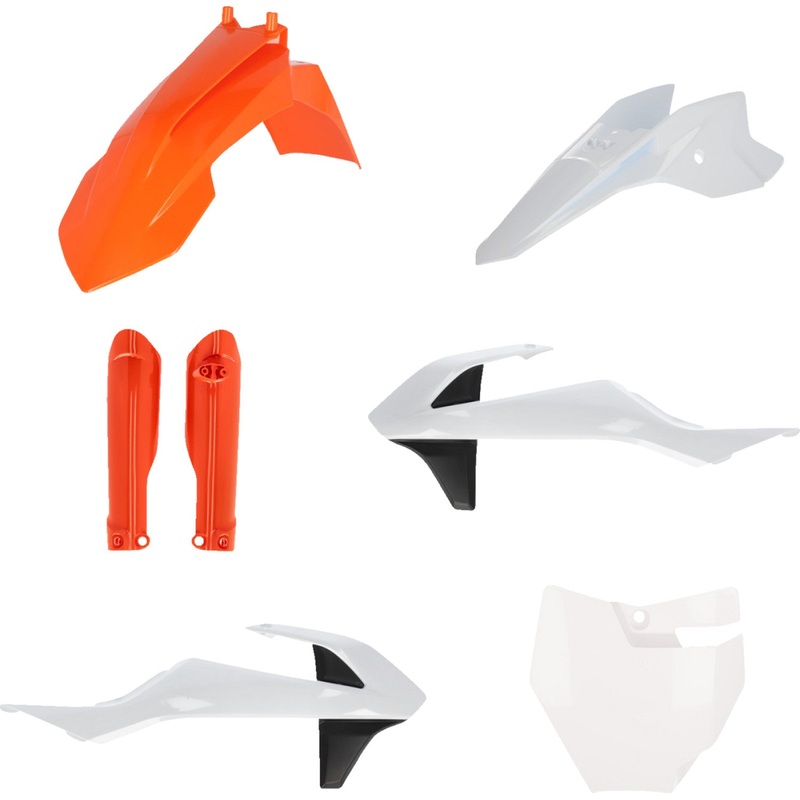 Acerbis Full Replacement Body Kit - OEM '17 Orange/White/Black 2980585569