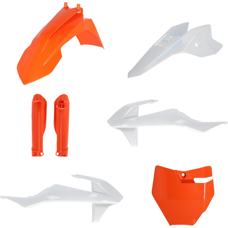 Acerbis Full Replacement Body Kit - OEM '23 Orange/White 2980587705