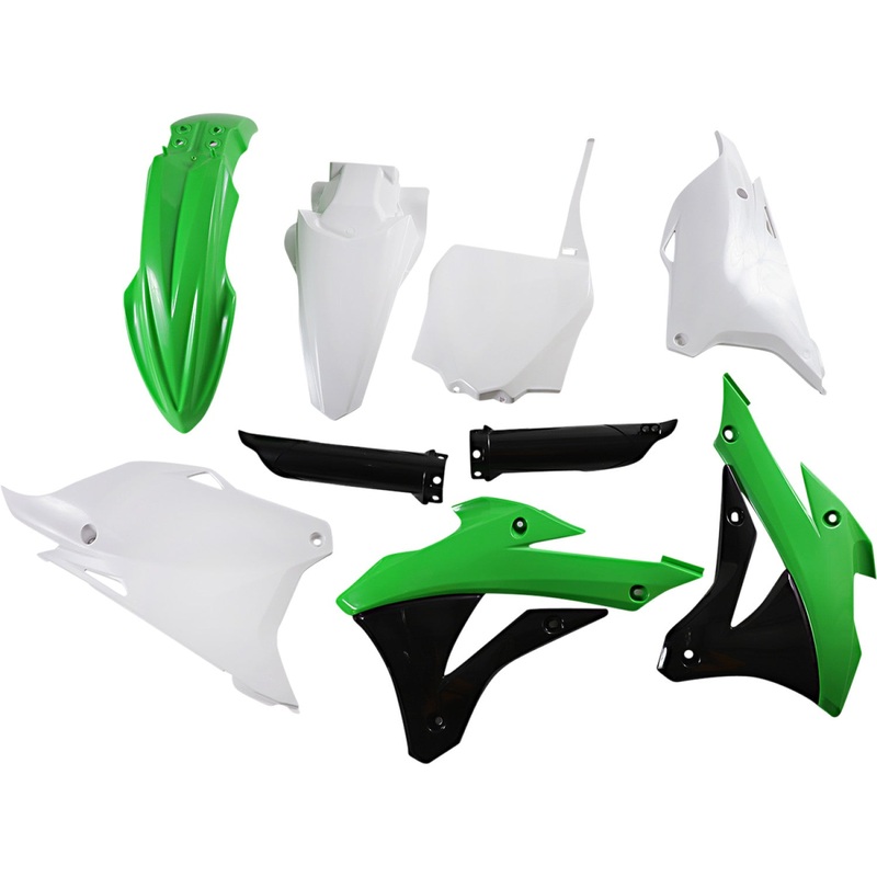 Acerbis Full Replacement Body Kit - OEM Green/Black/White 2374114584