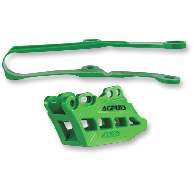 Acerbis Chain Guide 2.0 and Slider Kit - Kawasaki KX250F/450F - Green 2449450006