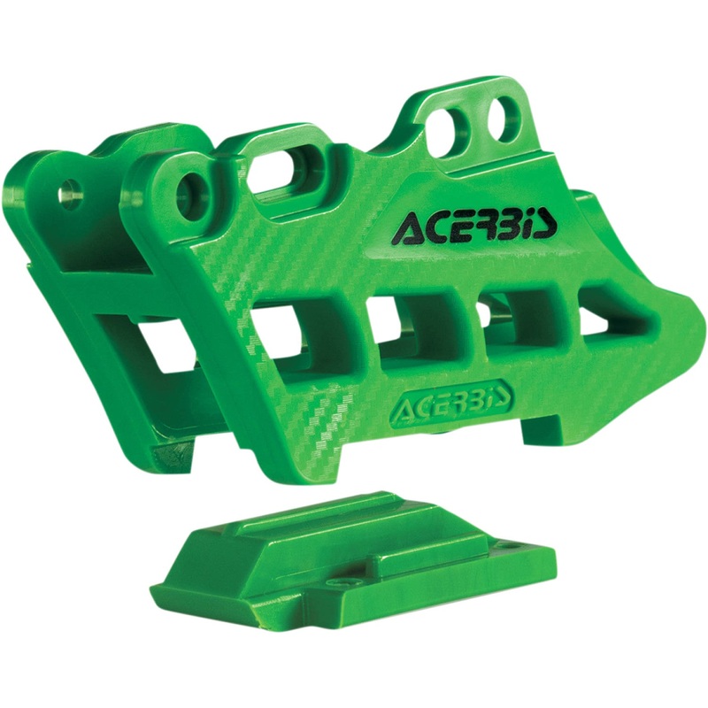 Acerbis Complete Chain Guide Block - Green - Kawasaki 2410970006