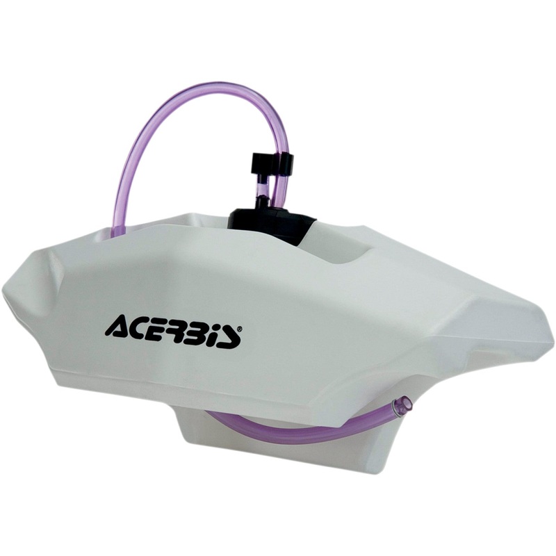 Acerbis Handlebar Auxiliary Gas Tank - 0.6 Gallon - White 2300330002