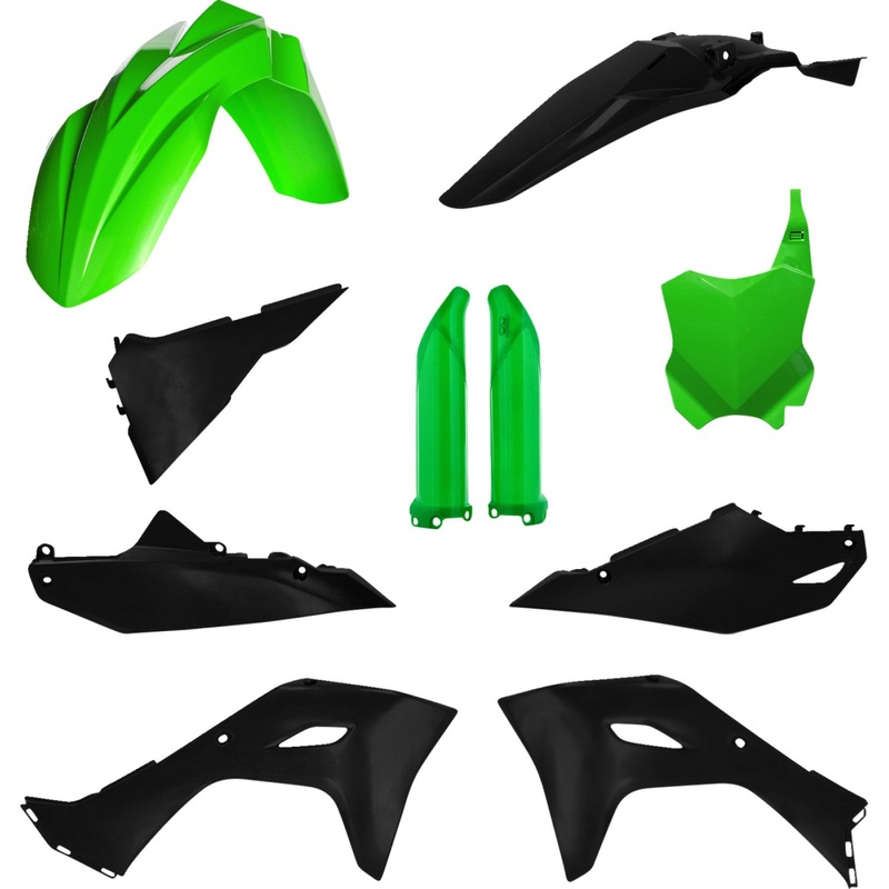 Acerbis Full Replacement Body Kit - Green/Black 2983571089