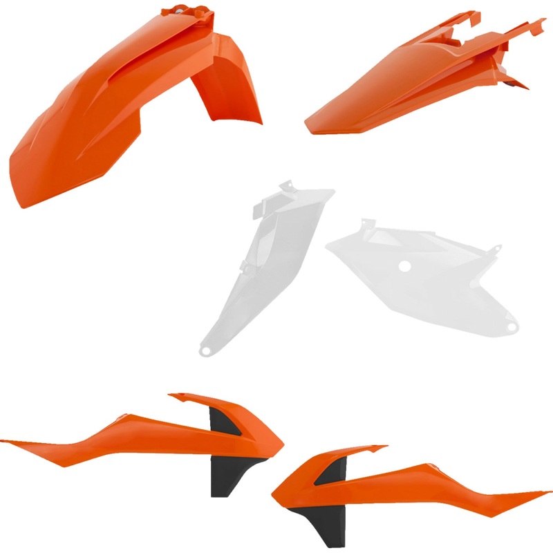 Acerbis Standard Replacement Body Kit - OEM '23-'24 Orange/White/Black 2686017705