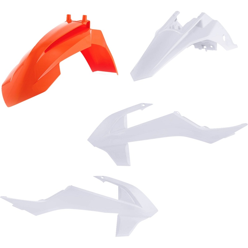 Acerbis Standard Replacement Body Kit - OEM '23 Orange/White 2449627705