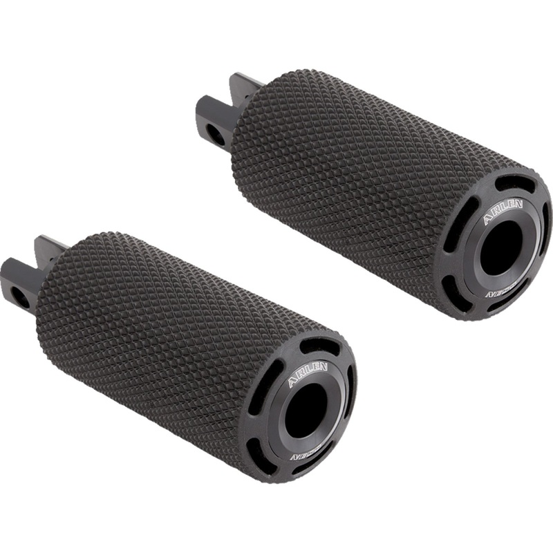 Arlen Ness Cush Footpegs - Female - Black 400-032
