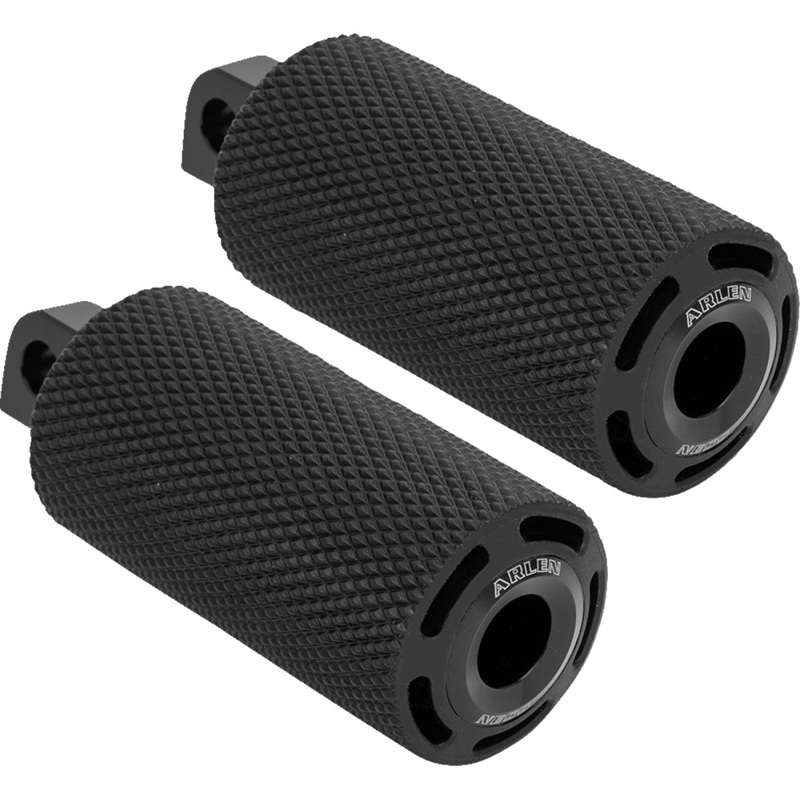 Arlen Ness Cush Footpegs - Male - Black 400-030