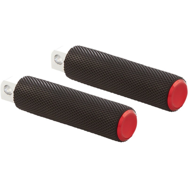 Arlen Ness Footpegs - Knurled - Red 07-938