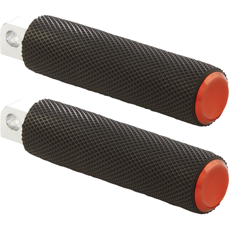 Arlen Ness Knurled Footpegs - Orange 07-902