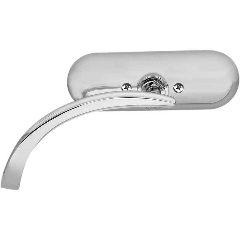 Arlen Ness Mirror - Micro - Mini - Side View - Oval - Chrome - Left 13-406