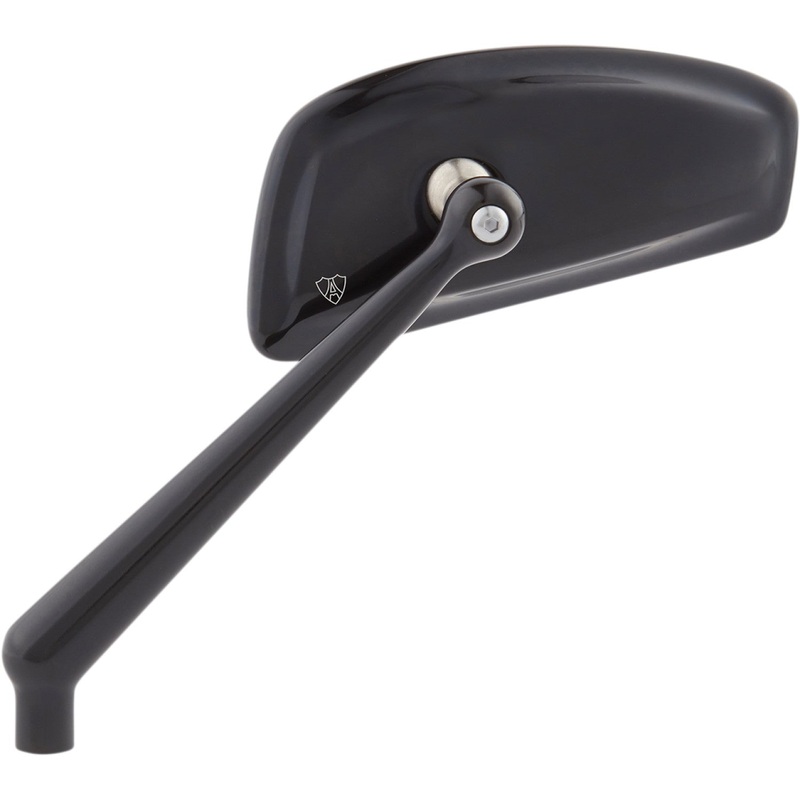 Arlen Ness Mirror - Tearchop - Side View - Teardrop - Black - Left 510-004