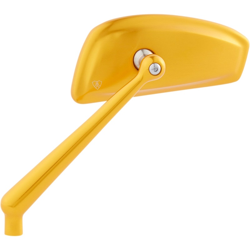 Arlen Ness Mirror - Tearchop - Side View - Teardrop - Gold - Left 510-013