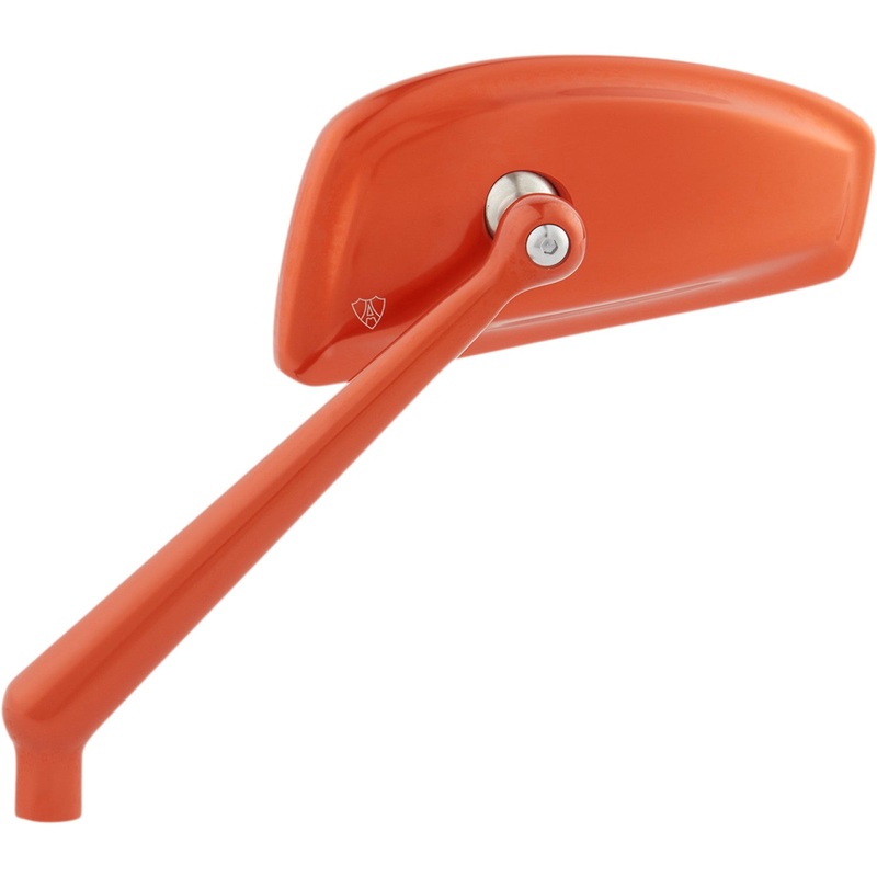 Arlen Ness Mirror - Tearchop - Side View - Teardrop - Orange - Left 510-015