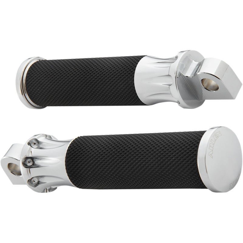 Arlen Ness Footpegs - Deep Cut - Chrome 07-908