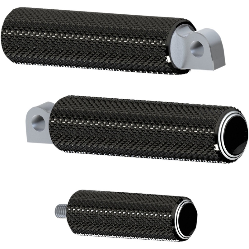 Arlen Ness Footpegs - Dual Ring - Black 07-934