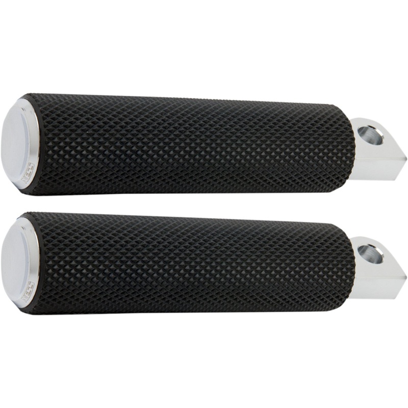 Arlen Ness Footpegs - Knurled - Chrome 07-924