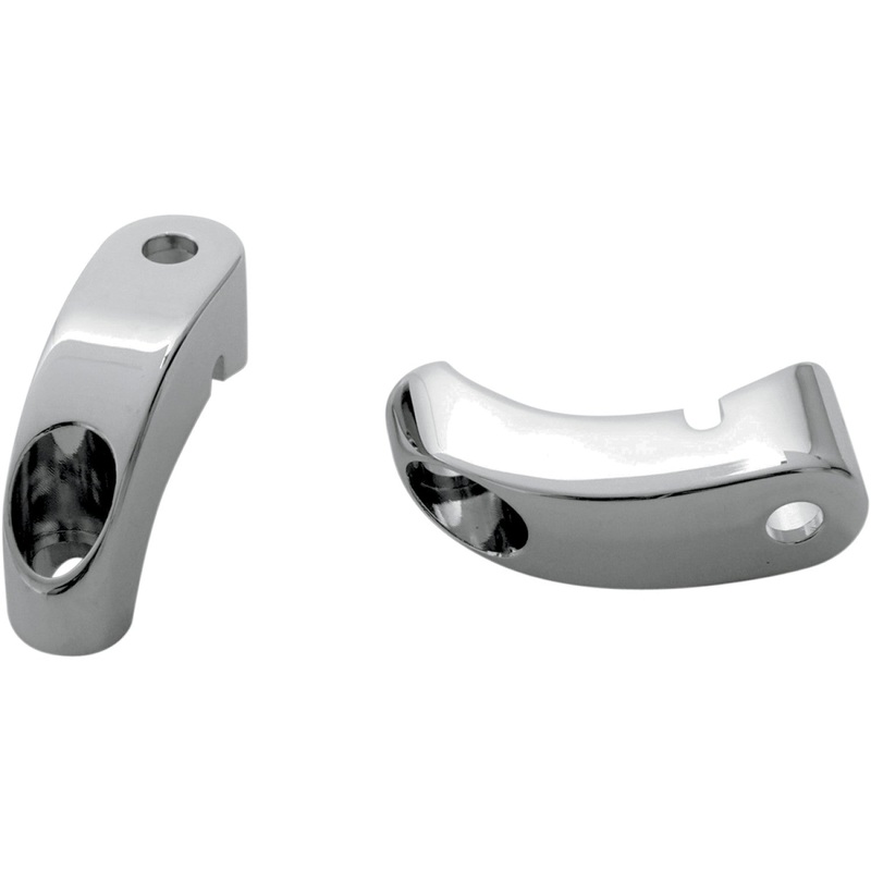 Arlen Ness Turn Signal Mounts - 39 mm Front Forks - Chrome 12-737