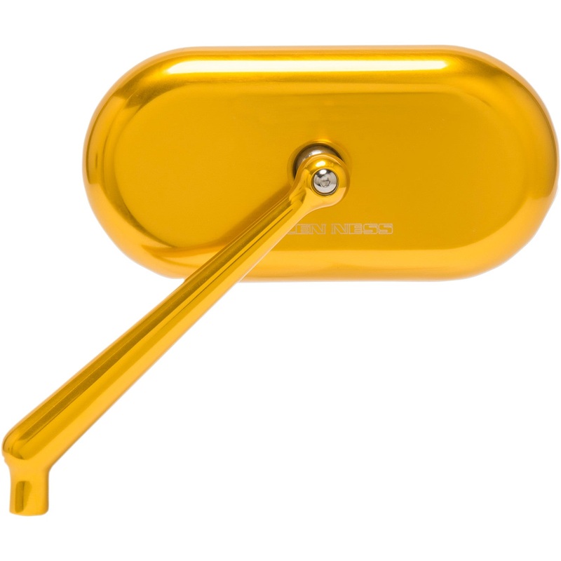 Arlen Ness Mirror - Side View - Oval - Gold - Left 13-175