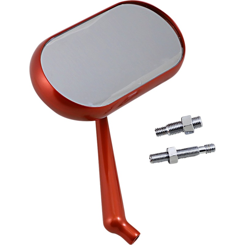 Arlen Ness Mirror - Side View - Oval - Orange - Right 13-187