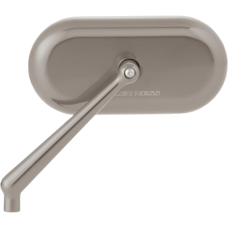 Arlen Ness Mirror - Side View - Oval - Titanium - Left 13-186