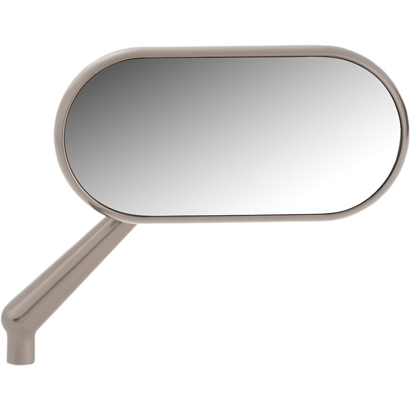 Arlen Ness Mirror - Side View - Oval - Titanium - Right 13-188