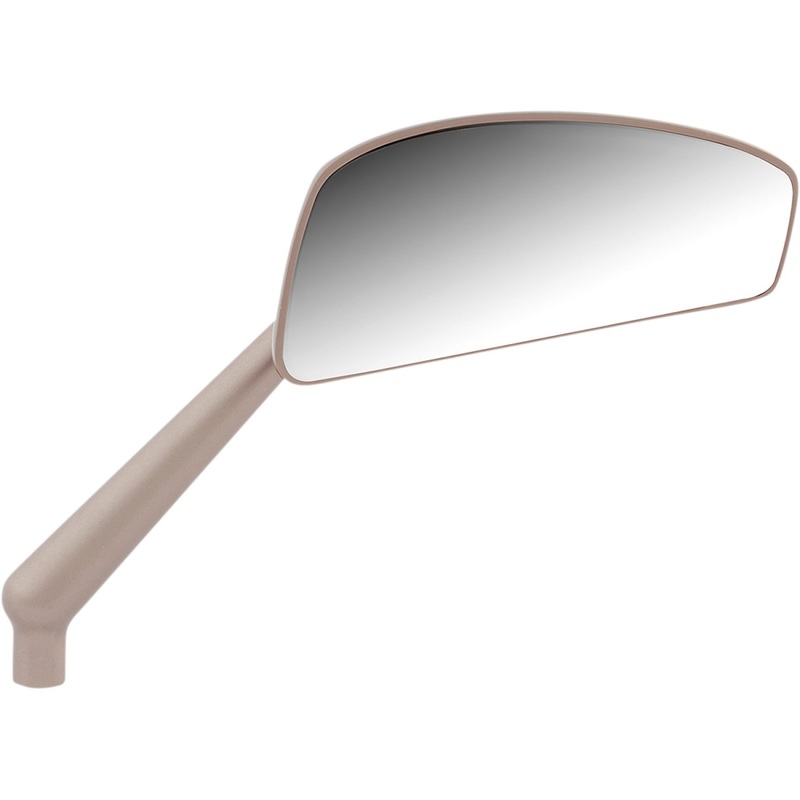 Arlen Ness Mirror - Tearchop - Side View - Teardrop - Titanium - Right 510-021