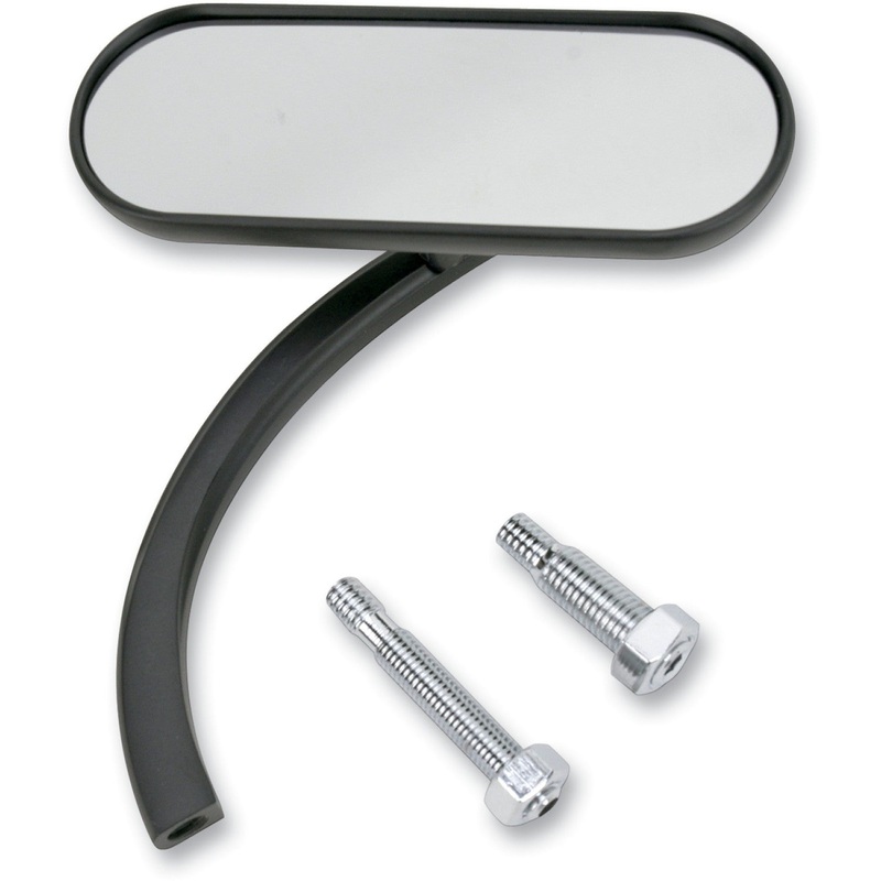 Arlen Ness Mirror - Micro - Mini - Side View - Oval - Black - Right 13-413