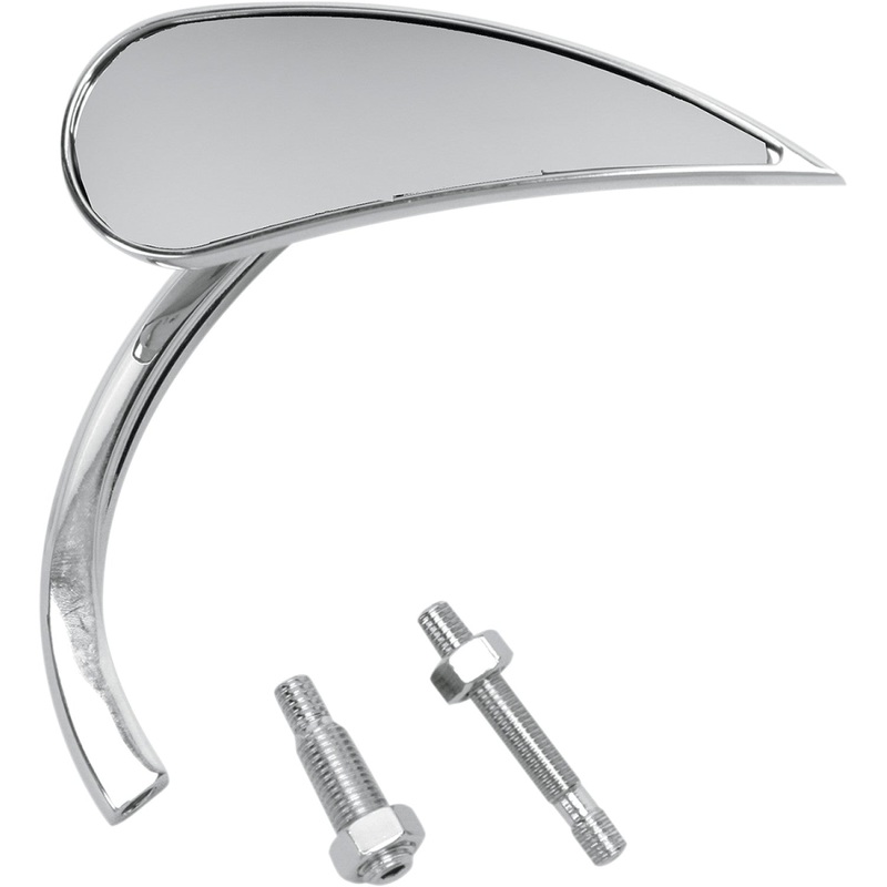 Arlen Ness Mirror - Micro - Rad 2 - Side View - Teardrop - Chrome - Right 13-411