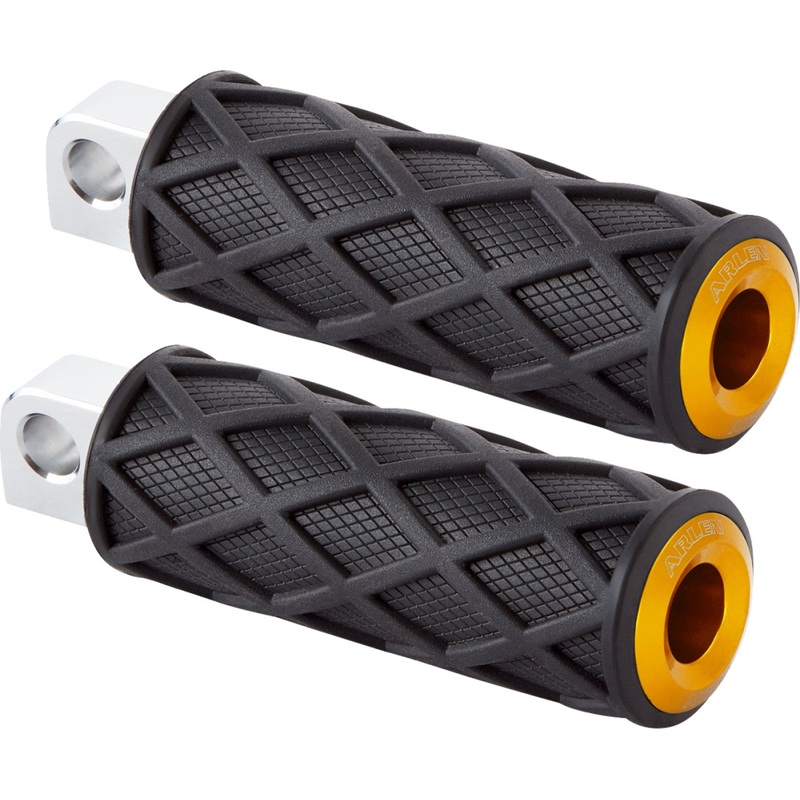 Arlen Ness Diamond Footpegs - Driver - Gold 400-055
