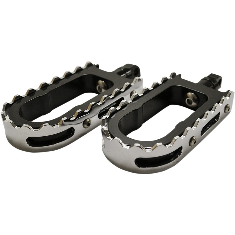 LA Choppers BMX Footpegs - Black/Chrome LA-7205-00B