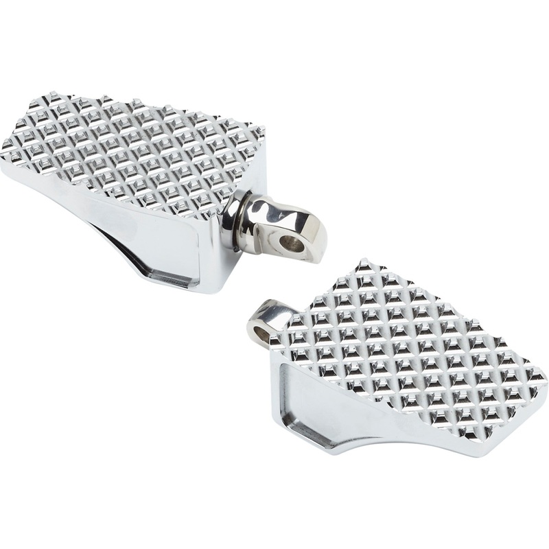 LA Choppers County Line Billet Footpegs - Front - Chrome LA-P100-01C