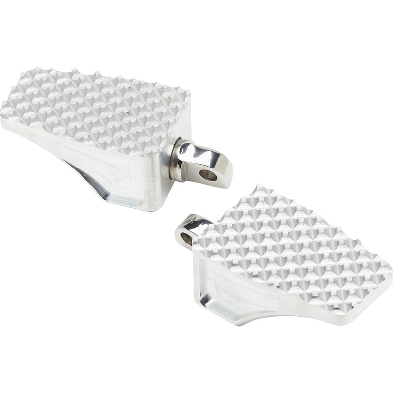 LA Choppers County Line Billet Footpegs - Front - Raw LA-P100-01