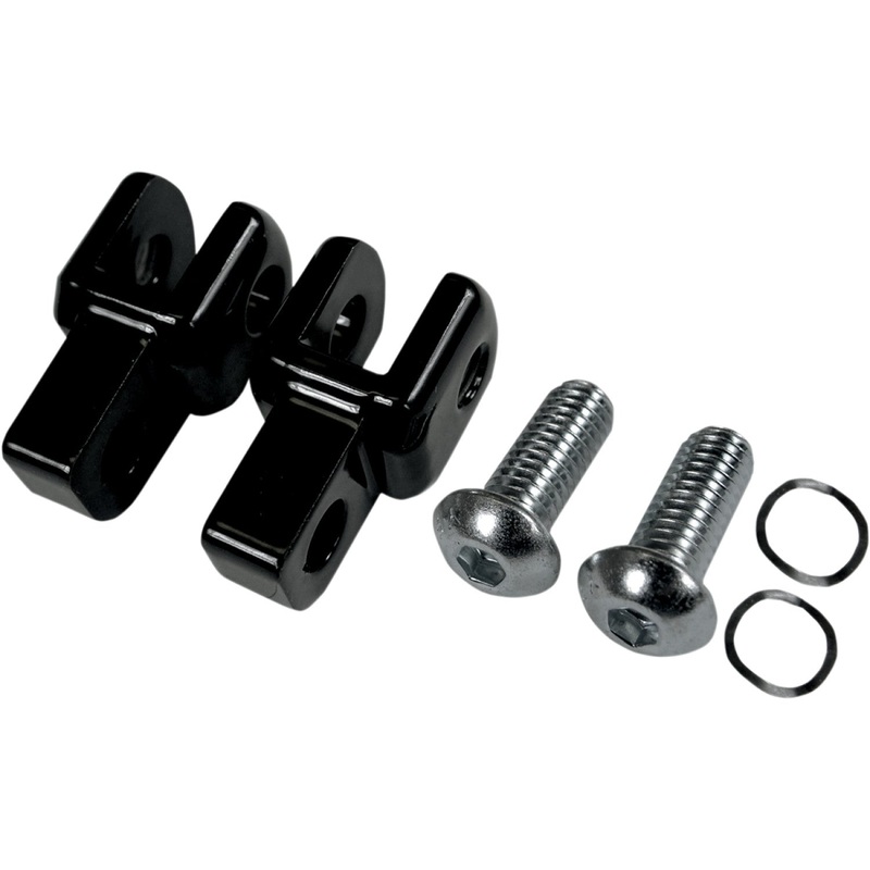 LA Choppers Footpeg Relocator - Black LA-7202-00B