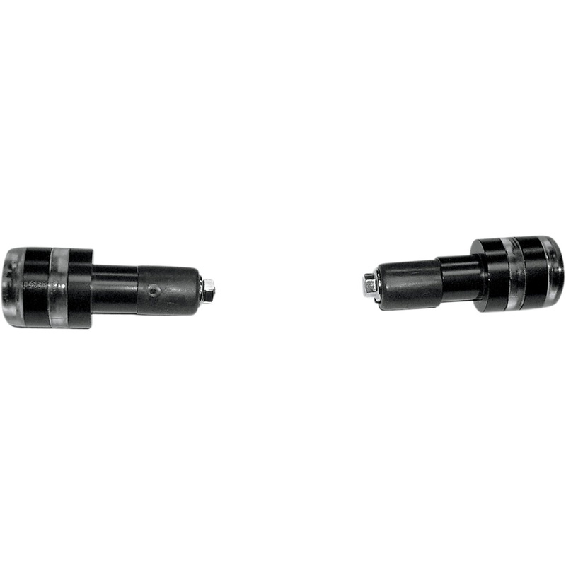 K&S Technologies Led Handlebar End Marker Lights - Black - Amber LEDs 15-1010