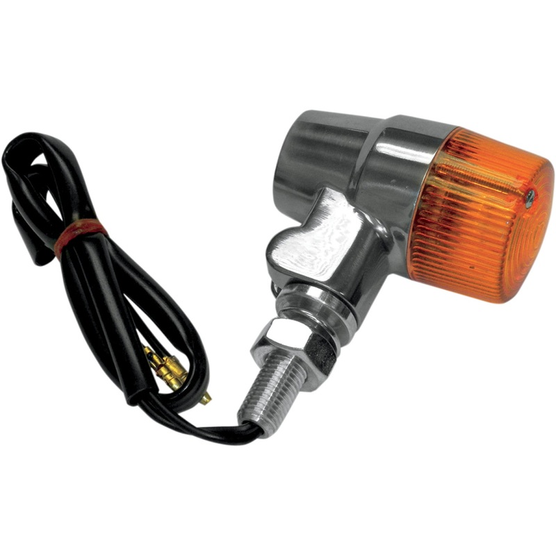K&S Technologies Marker Light - Single Filament - Amber/Aluminum 25-8602