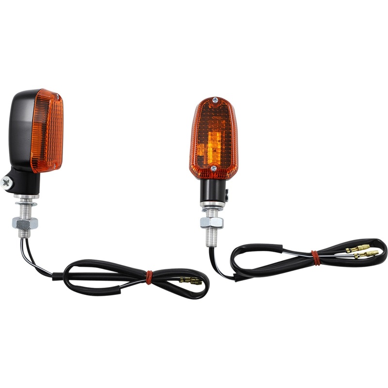 K&S Technologies Marker Light - Single Filament - Black/Amber 25-8300BK