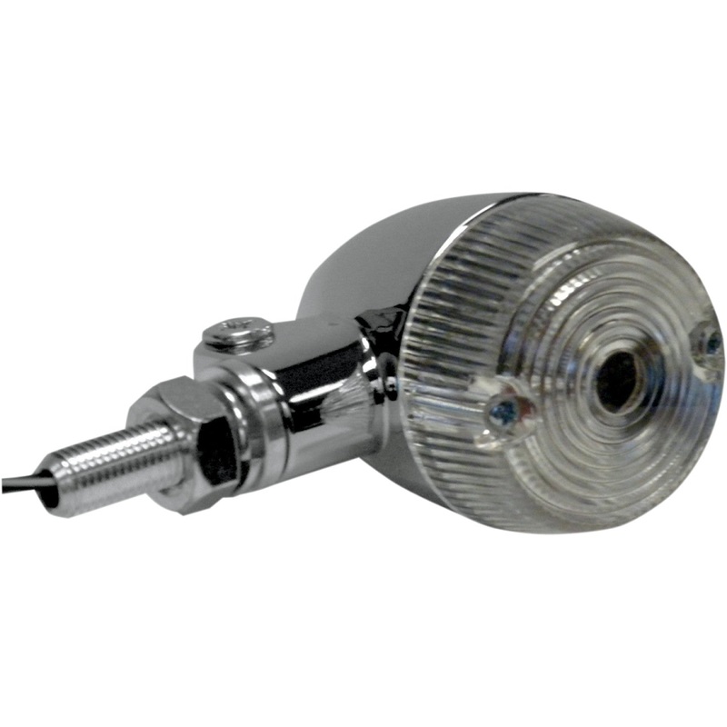 K&S Technologies Marker Light - Single Filament - Chrome/Clear 25-8321CM