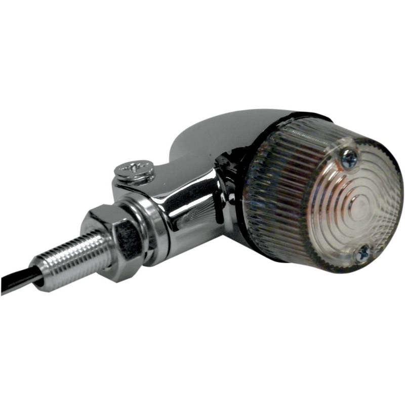 K&S Technologies Marker Light - Single Filament - Chrome/Clear 25-8331CM