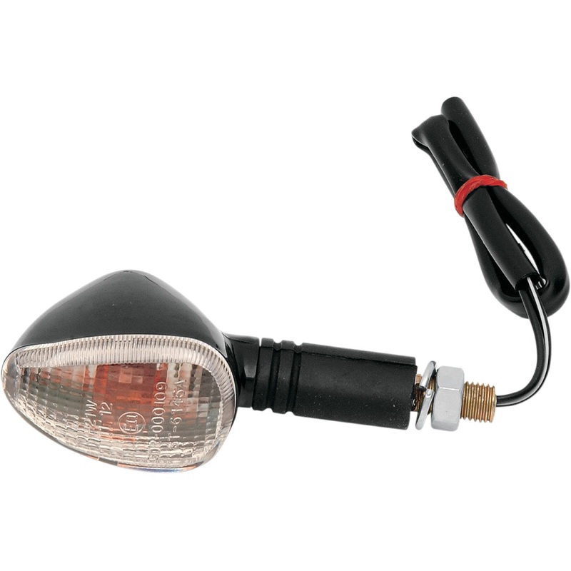 K&S Technologies Marker Lights - Dual Filament - Black/Clear 25-8408