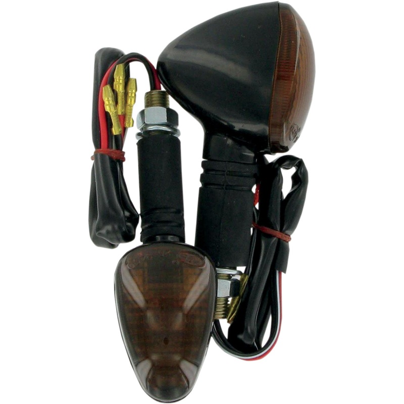 K&S Technologies Marker Lights - Dual Filament - Black/Smoke 25-8406