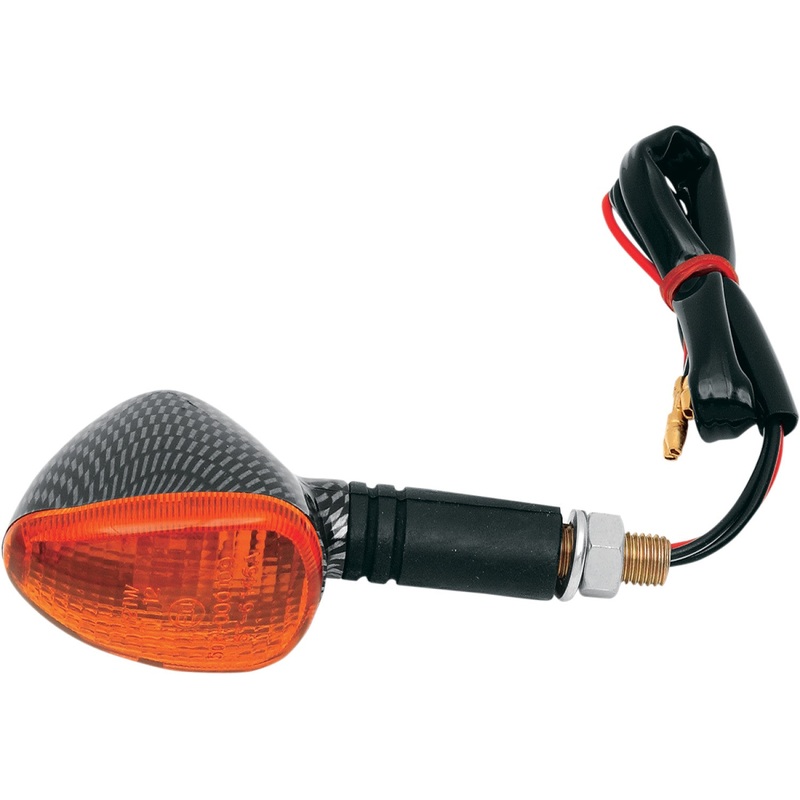 K&S Technologies Marker Lights - Single Filament - Carbon/Amber 25-8410