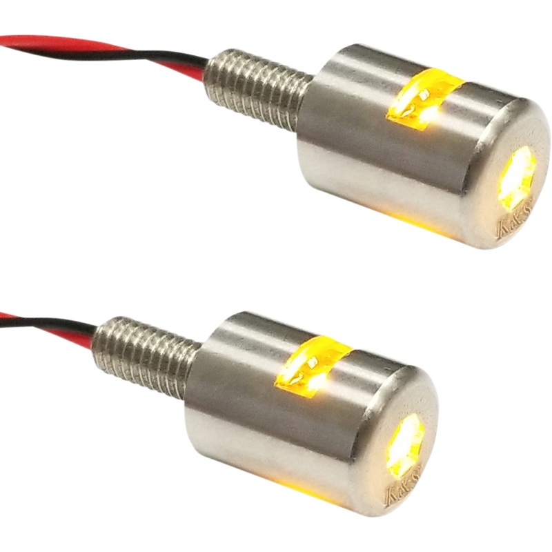 K&S Technologies Three-Beam License Plate Bolt Lights - Amber 25-9180