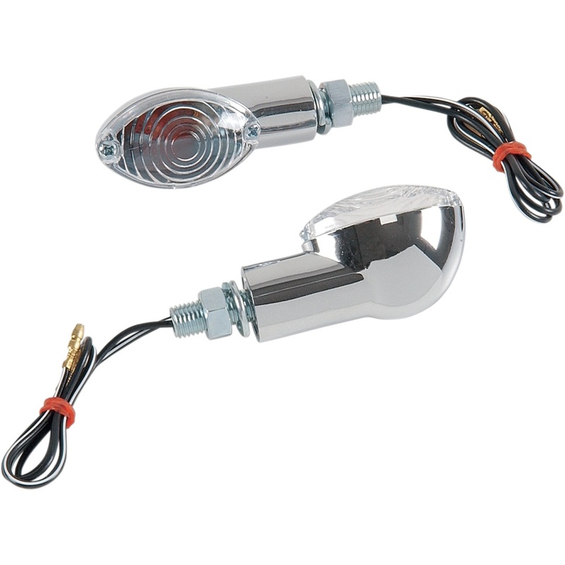 K&S Technologies Ultra Mini Marker Lights - Chrome/Clear 25-8356