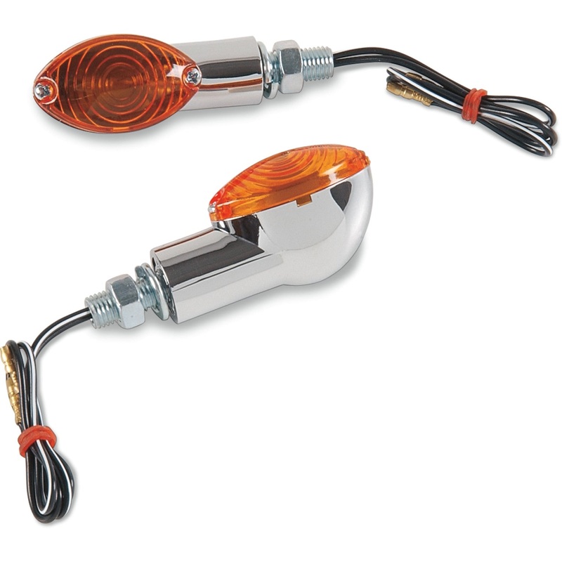 K&S Technologies Ultramini Marker Light - Chrome/Amber 25-8355