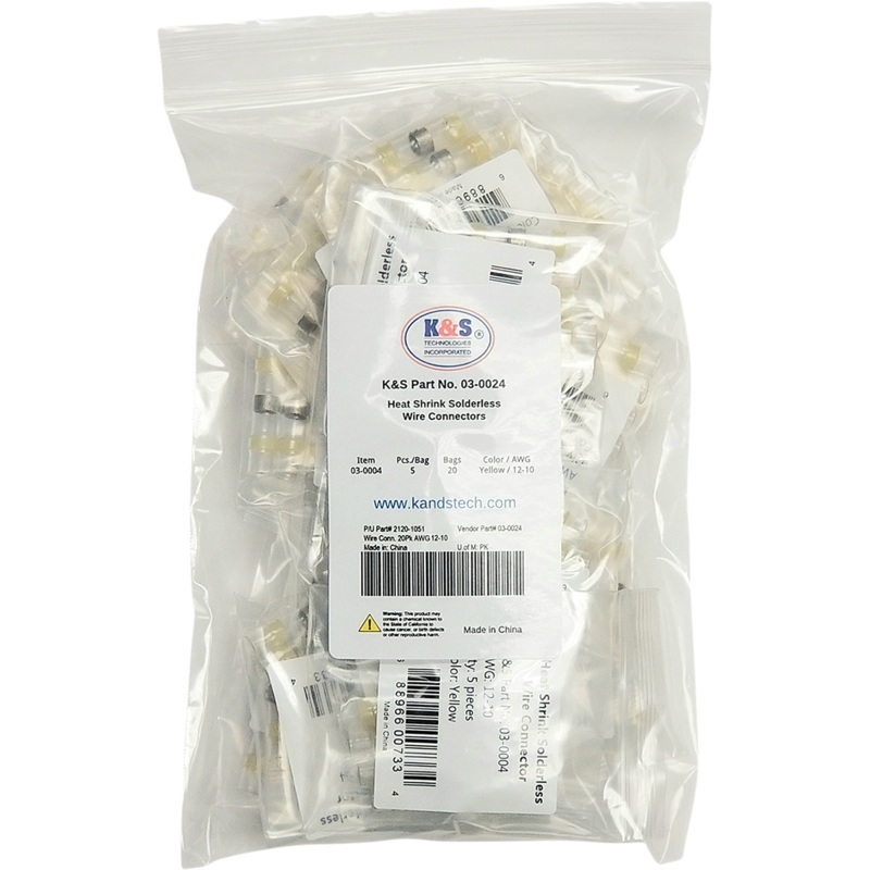 K&S Technologies Wire Connector - 20PK - AWG 12-10 03-0024