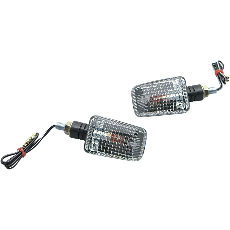 K&S Technologies DOT Marker Light - Ministalk - Black Clear 25-8110