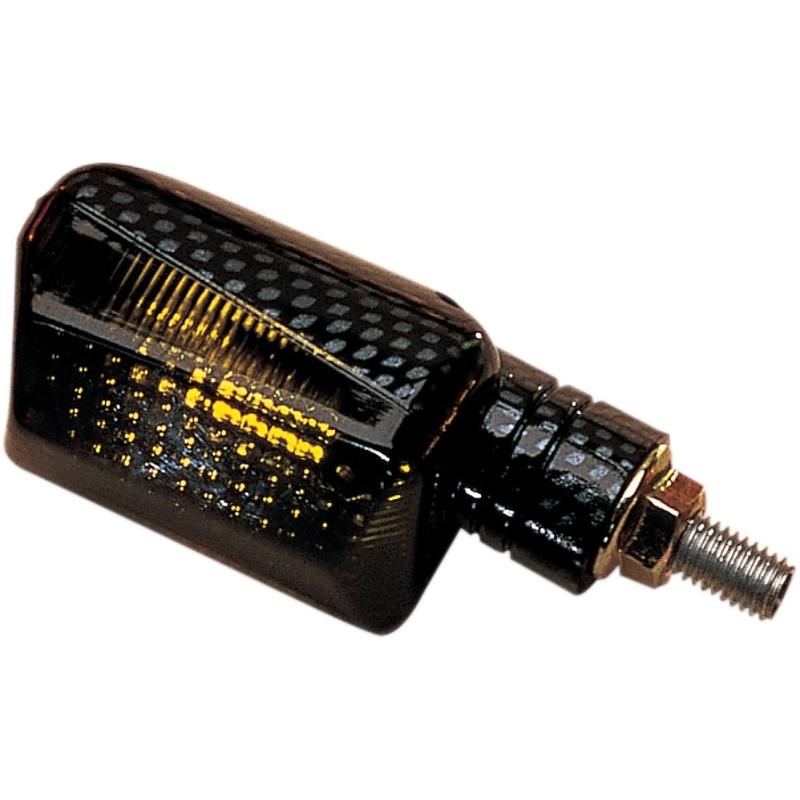 K&S Technologies DOT Marker Light - Ministalk - Black Smoke 25-8108